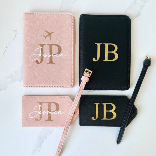 PASSPORT COVER LUGGAGE TAG SET